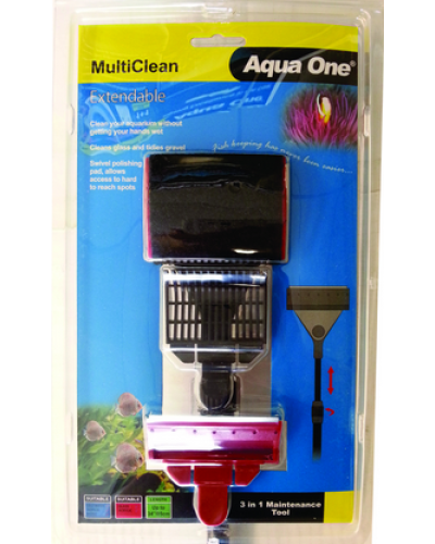 Aqua One Scraper MultiClean Tool Extendable