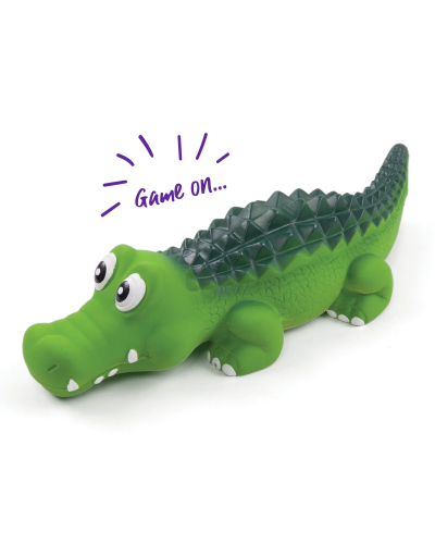 Kazoo Cool Crocodile Squeaky Dog Toy - Large