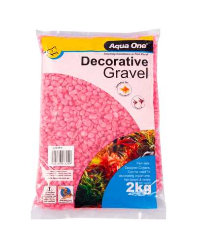 Aqua One Colour Gravel Pink 2kg