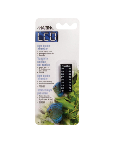 Marina Digital Aquarius Vertical LCD Aquarium Thermometer