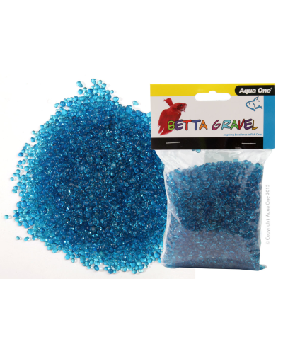 Aqua One Betta Gravel Glass Blue 350g