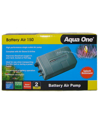 Aqua One 150 Battery Air Pump (Splash Resistant)