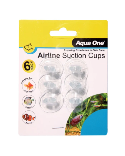 Aqua One Air Line Suction Cups (6pk)