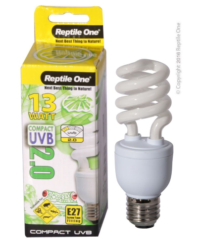 Reptile One Lamp Compact 13w UVB 2.0
