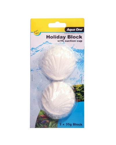 Aqua One Holiday Fish Food Block with Suction Cups