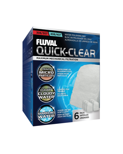 Fluval Quick Clear Polishing Pads suits 306 406 307 407 (6pk)