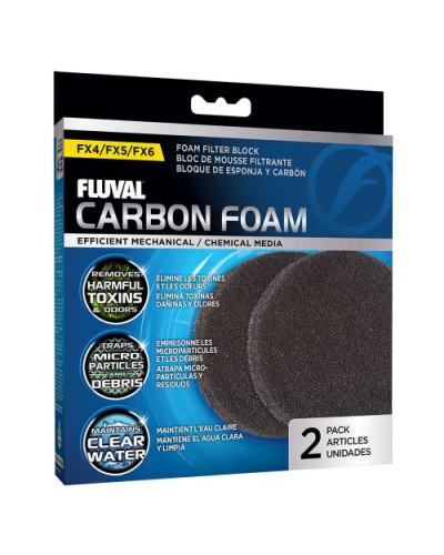 Fluval FX4/FX5/FX6 Carbon Foam (2pk)