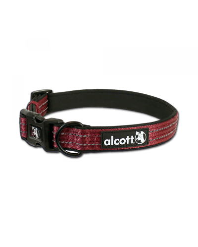 Alcott Adventure Reflective Collar Red Large