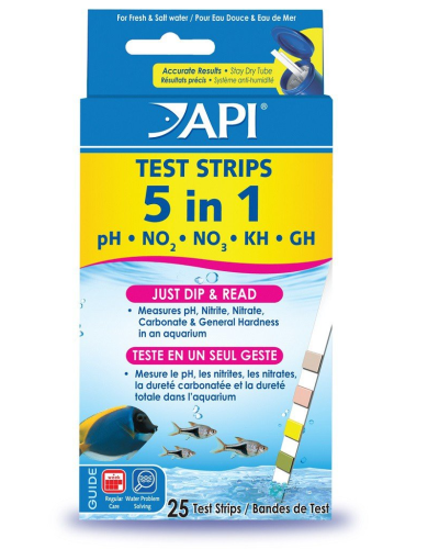 API 5 in 1 Test Strips (25 Pack)