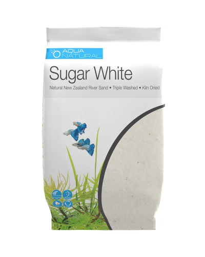 Aqua Natural Sugar White Aquarium Sand 4.53kg