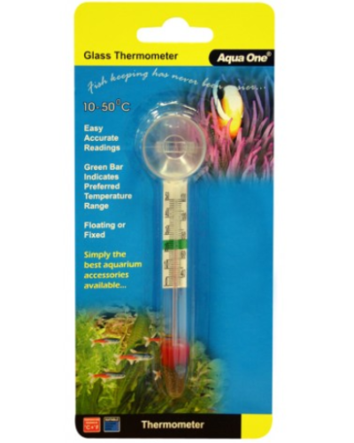 Aqua One Glass Thermometer