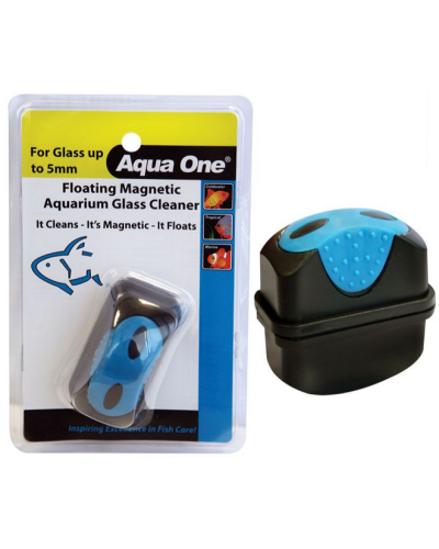 Aqua One Floating Magnetic Aquarium Glass Cleaner Small