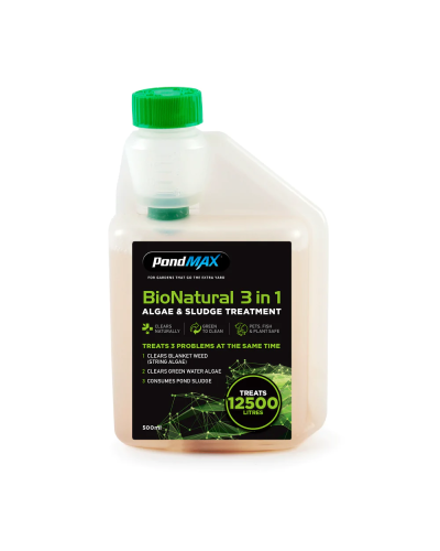 PondMax PondMAX BioNatural 3 in 1 (Blanket Weed, Green Water & Sludge) 500ml