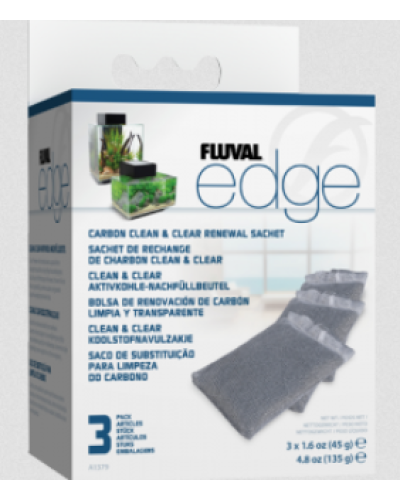 Fluval Edge Carbon Clean & Clear Renewal Sachet 3 Pack