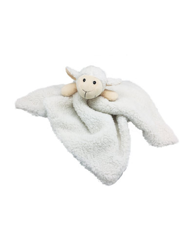 Furry Face Comfort Blankie Lamb