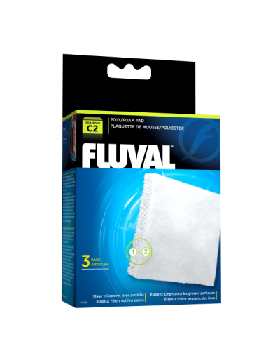 Fluval C2 Hang On Filter Poly/Foam Pad