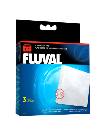 Fluval C3 Hang On Filter Poly/Foam Pad