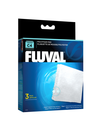 Fluval C4 Hang On Filter Poly/Foam Pad