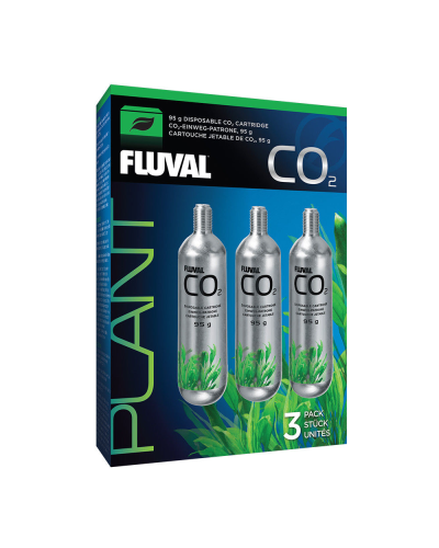 Fluval Pressurised 95gm CO2 Cartridge Refill x 3