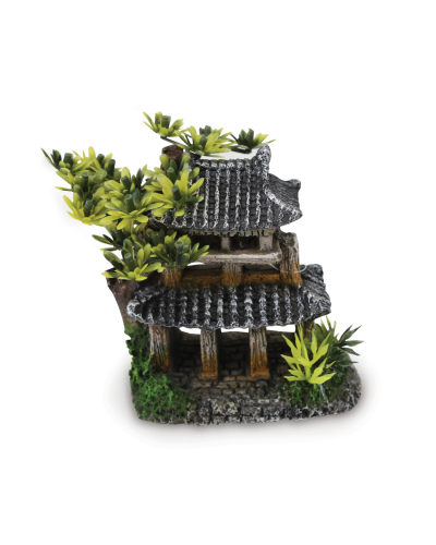 Kazoo Korean Temple with Plants