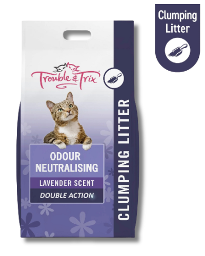 Trouble & Trix Odour Neutralising Clumping Cat Litter 15L