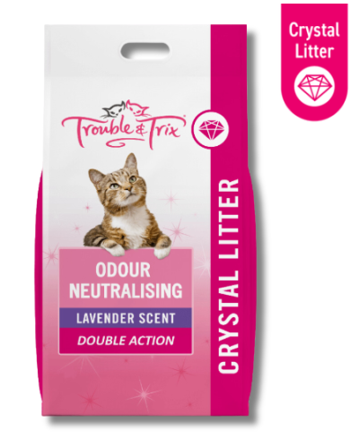 Trouble & Trix Odour Neutralising Crystal Cat Litter 15L