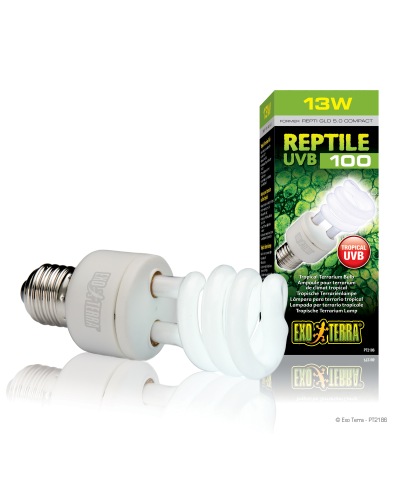 Exo Terra Reptile UVB100 / Tropical Terrarium Bulb 13W