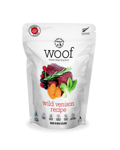 Woof Freeze Dried Dog Food Wild Venison 280g