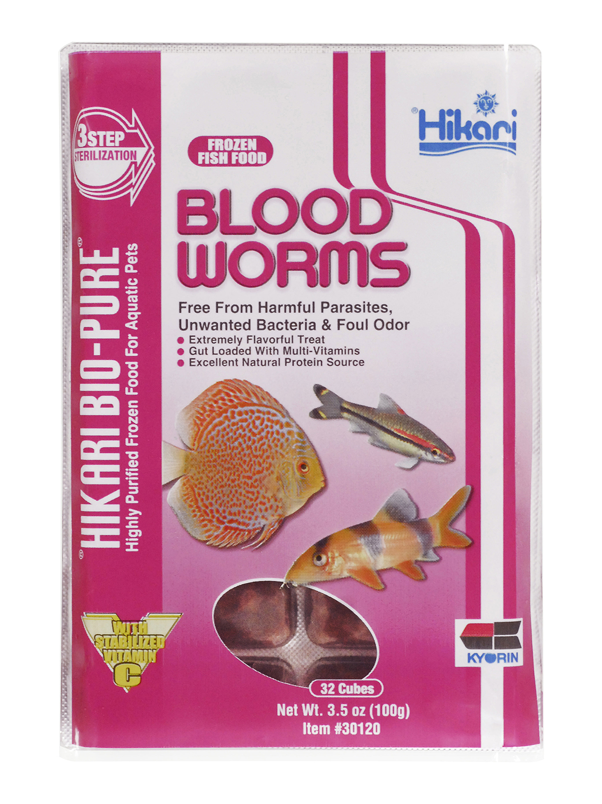 Hikari Bio-Pure Bloodworms 100g